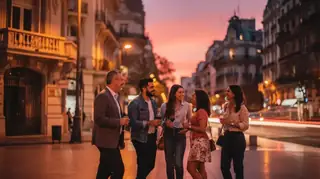 Vista urbana moderna de Buenos Aires