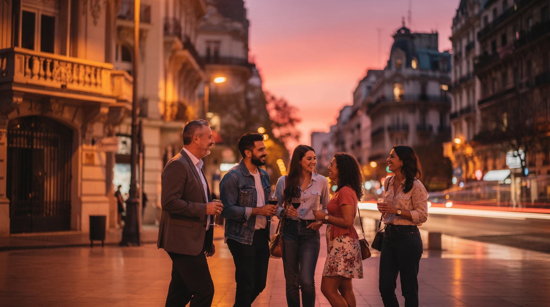 Vista urbana moderna de Buenos Aires